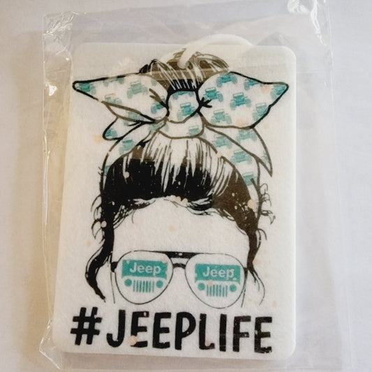 Messy Bun Jeep Unscented Car Air Freshener Freshie