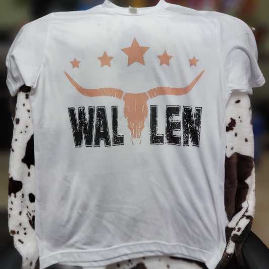 Morgan Wallen Bull Skull Graphic Tee Shirt