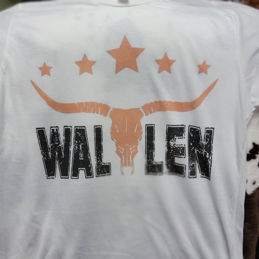 Morgan Wallen Bull Skull Graphic Tee Shirt