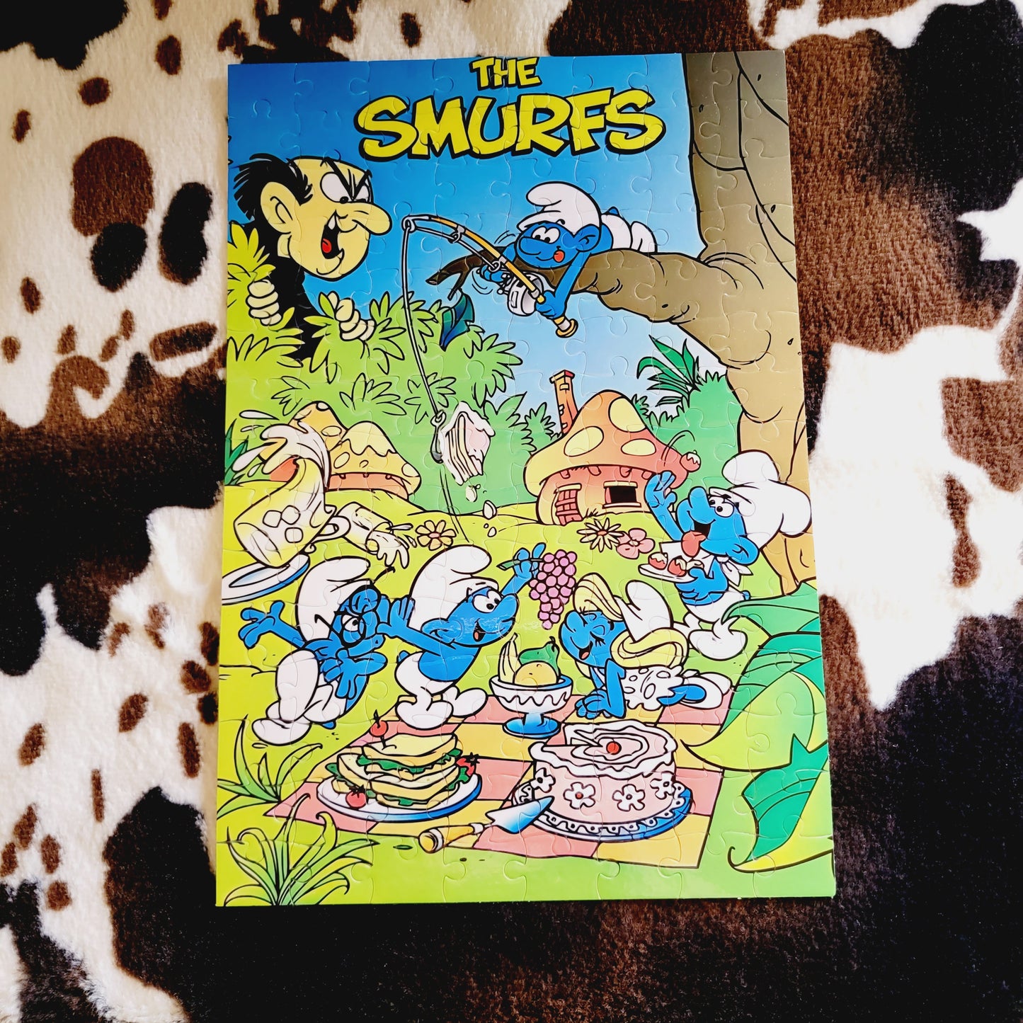 The Smurfs 120 Piece Handmade Jigsaw Puzzle