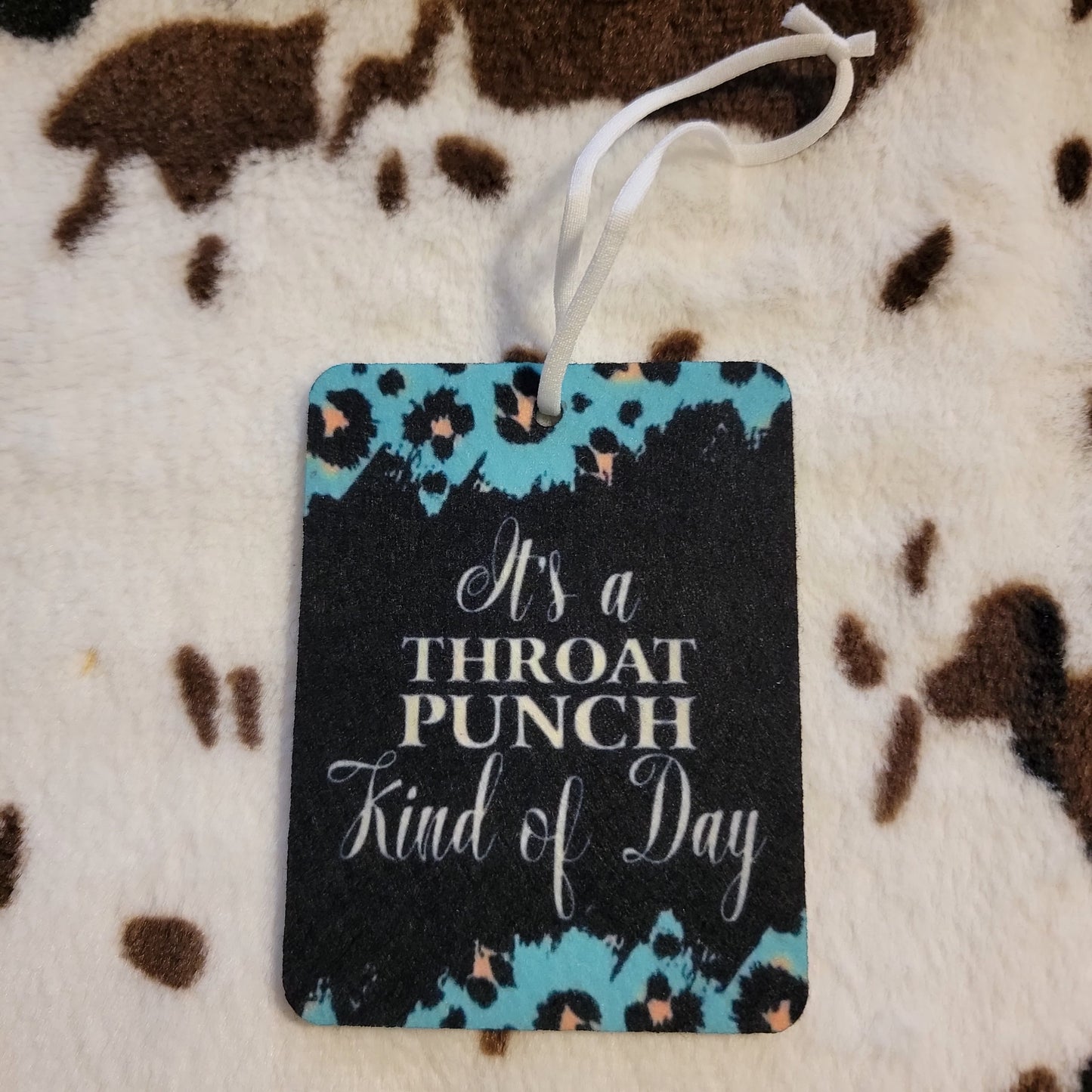 Throat Punch Unscented Car Air Freshener Freshie