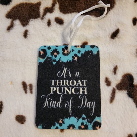 Throat Punch Unscented Car Air Freshener Freshie