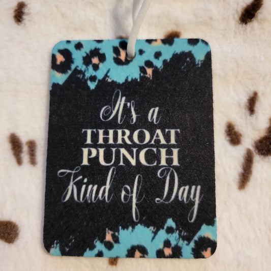 Throat Punch Unscented Car Air Freshener Freshie