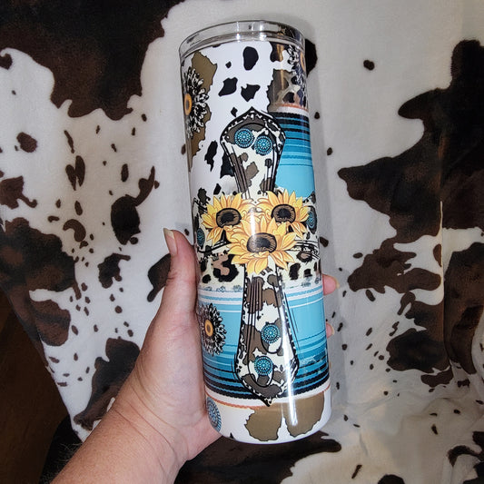 Western Cross 20oz Skinny Tumbler