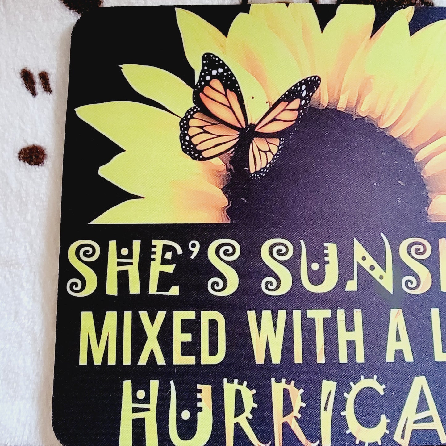 Sunshine And Hurricane Sunflower Mouse Pad
