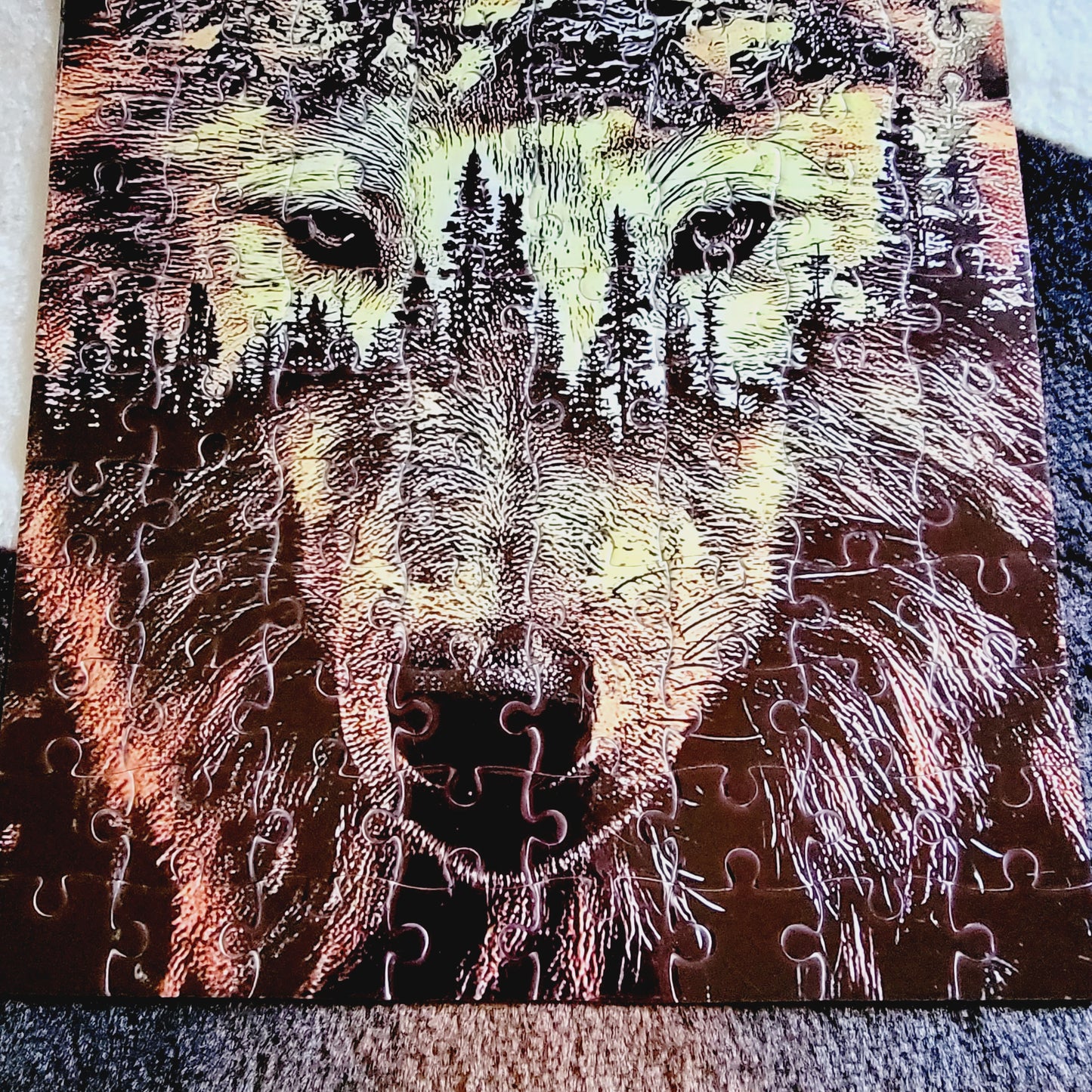 Wilderness Wolf 120 Piece Handmade Jigsaw Puzzle