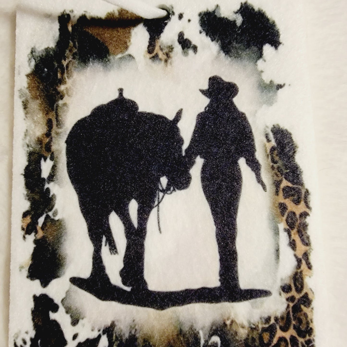 Horse Cowgirl Unscented Car Air Freshener Freshie