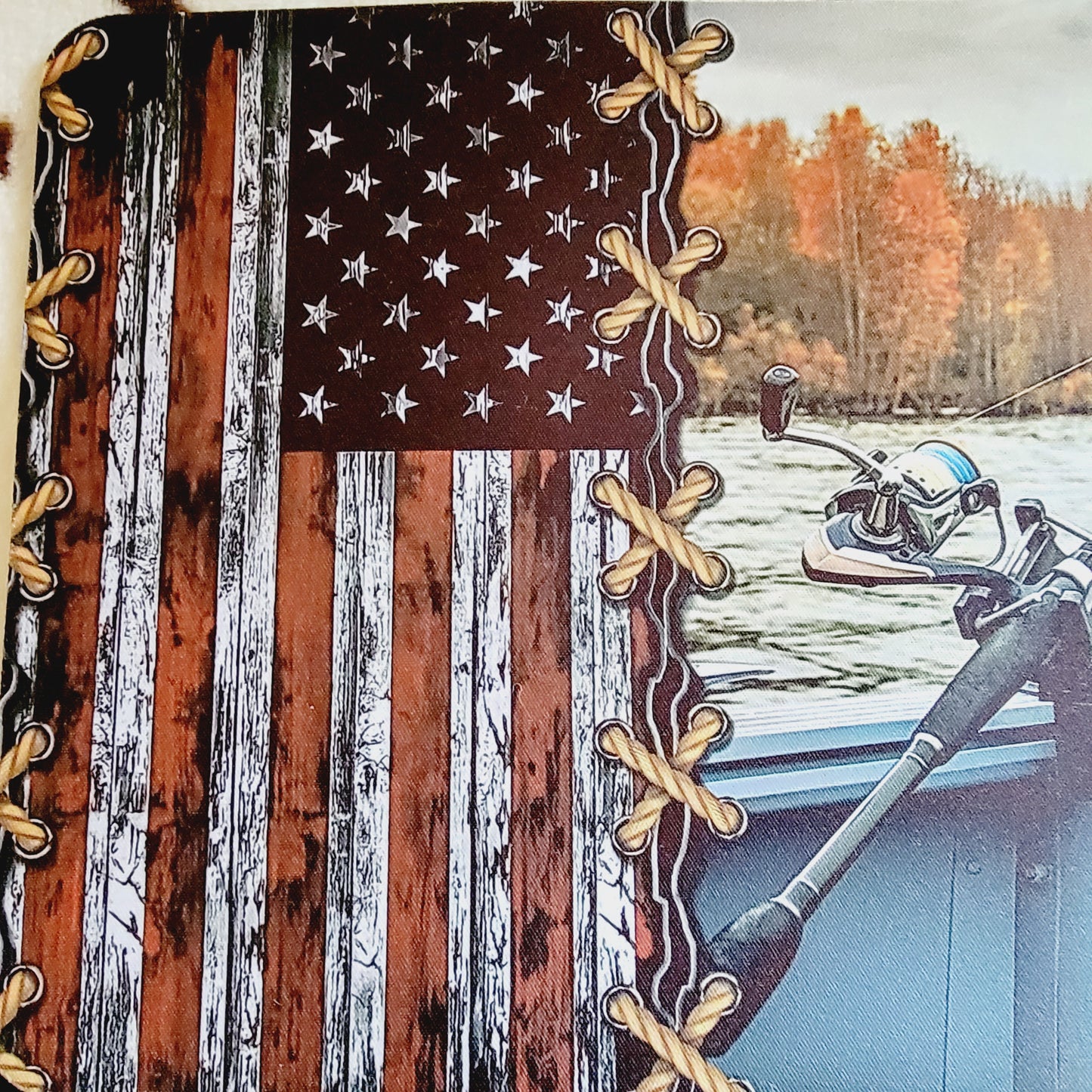 Fishing Flag Mouse Pad