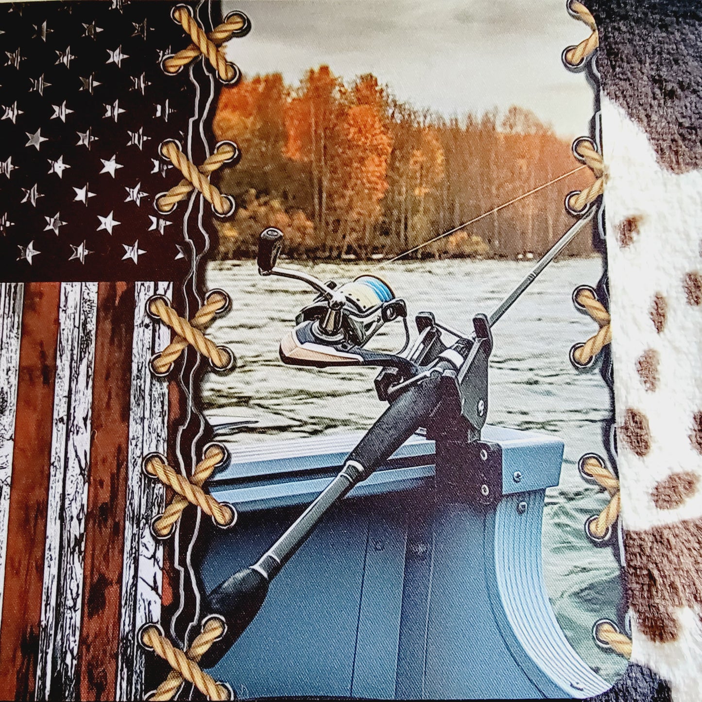 Fishing Flag Mouse Pad