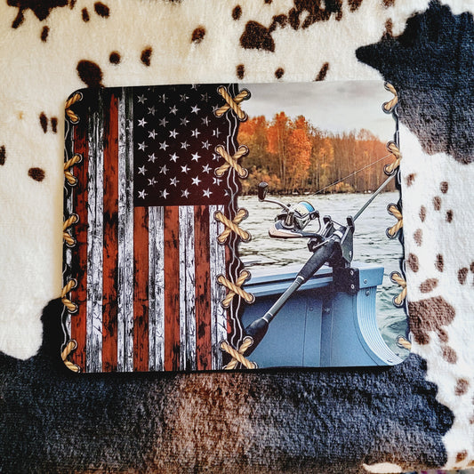 Fishing Flag Mouse Pad