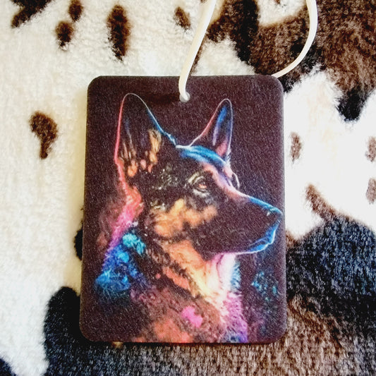 German Shepherd Unscented Car Air Freshener Freshie