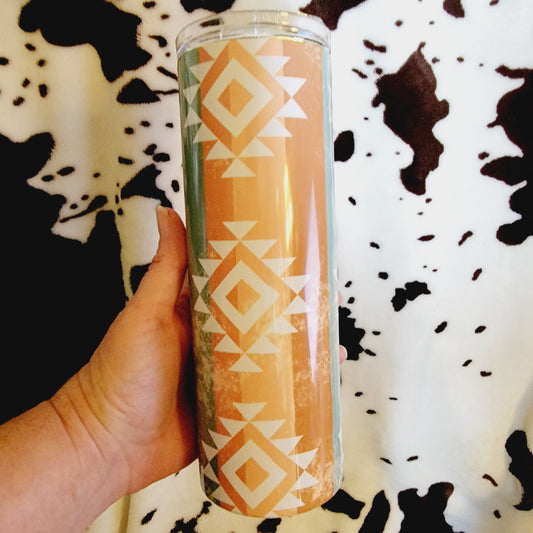 Aztec Western 20oz Skinny Tumbler