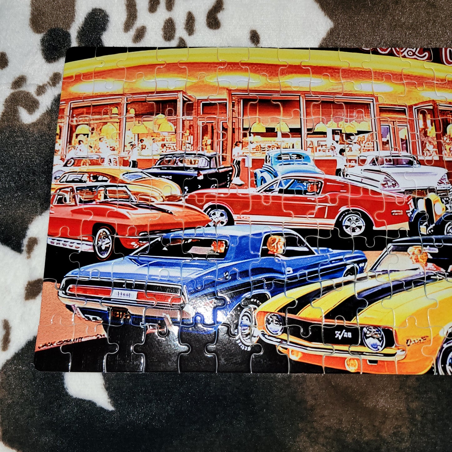 Vintage Cars Handmade Jigsaw Puzzle