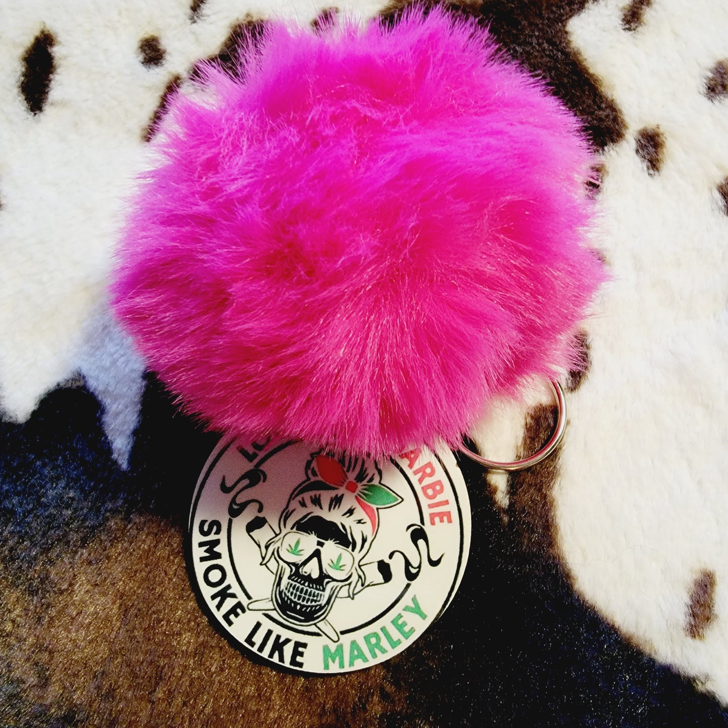 Look Like Barbie Pom Pom Keychain