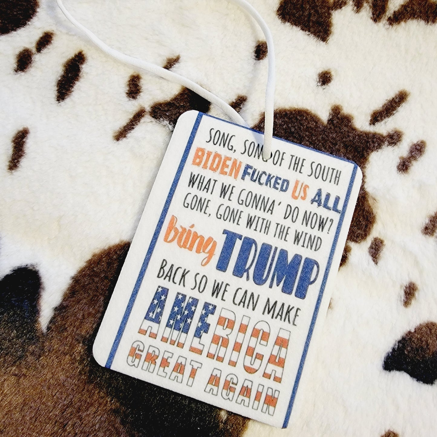 Trump Unscented Car Air Freshener Freshie