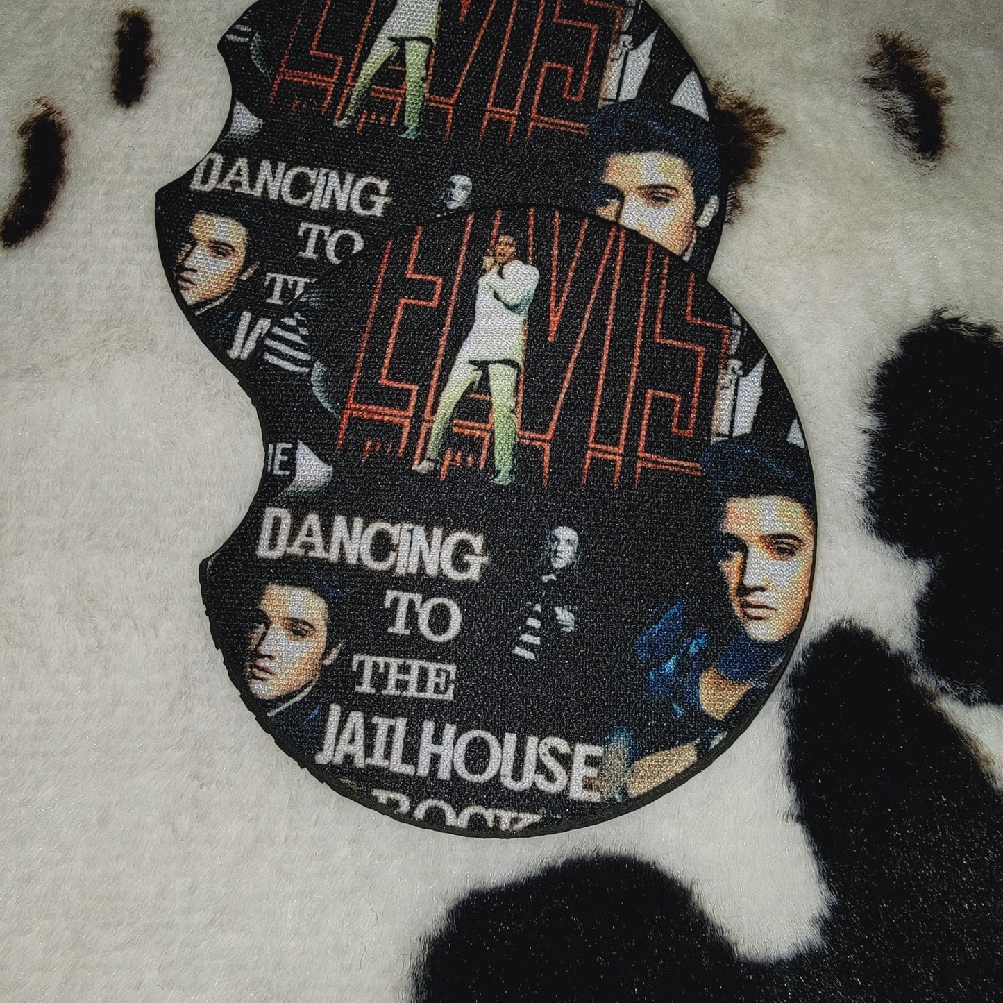 Elvis Neoprene Car Coaster Set