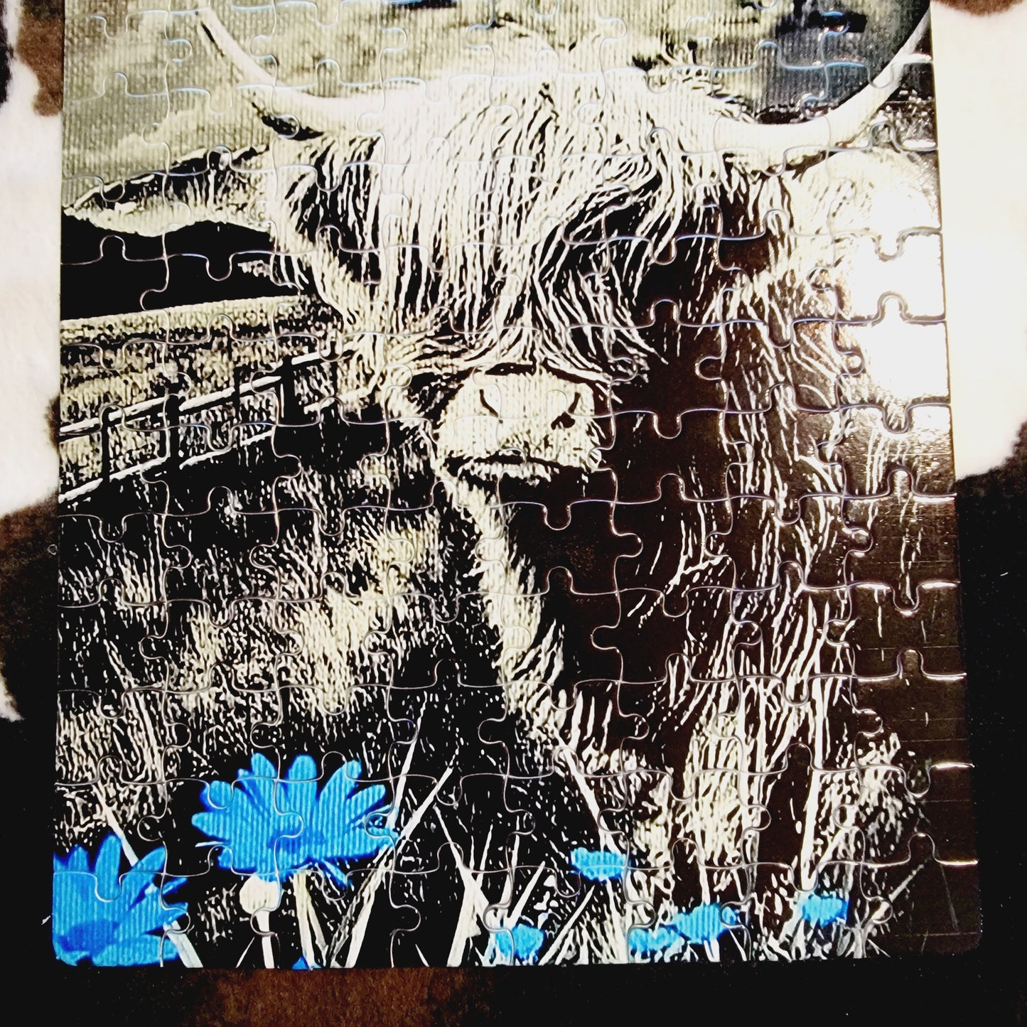 Highland Cow 120 Piece Handmade Jigsaw Puzzle