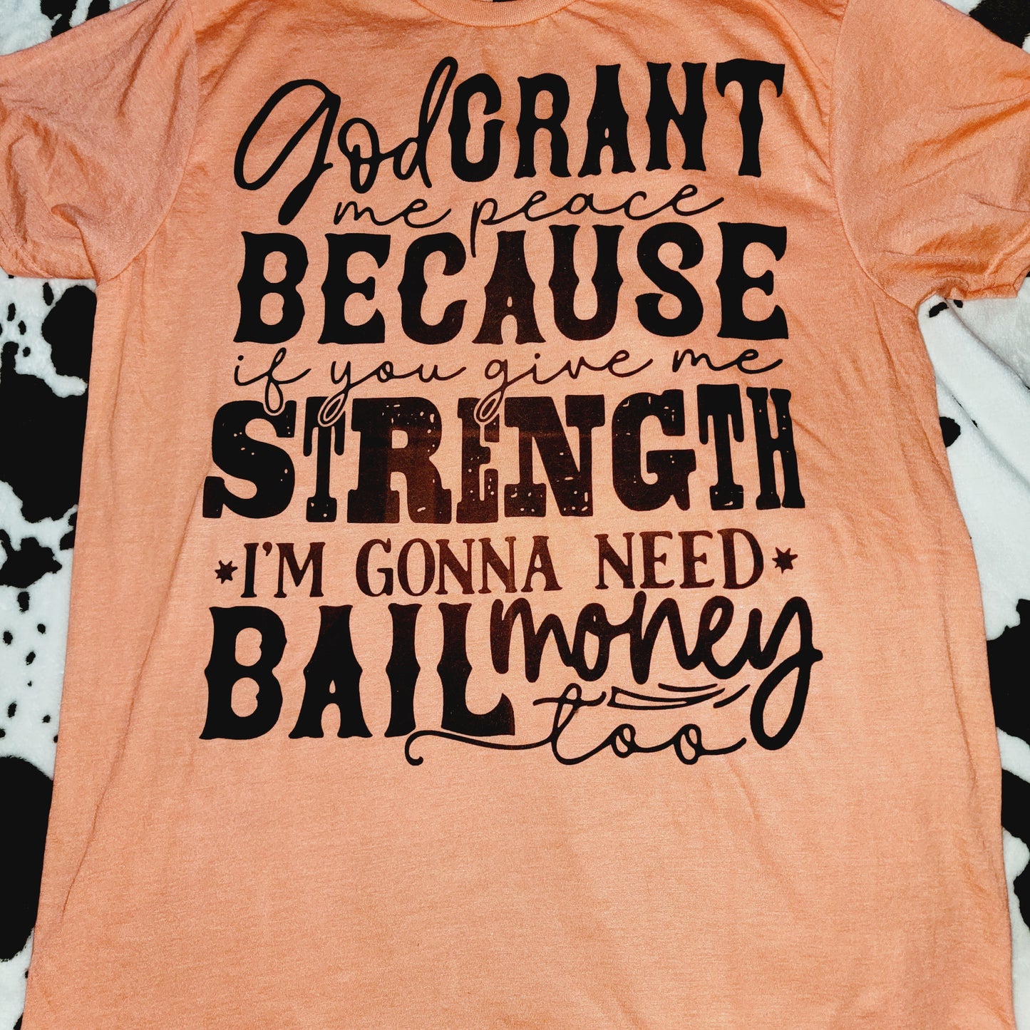 Bail Money Orange Graphic T-Shirt