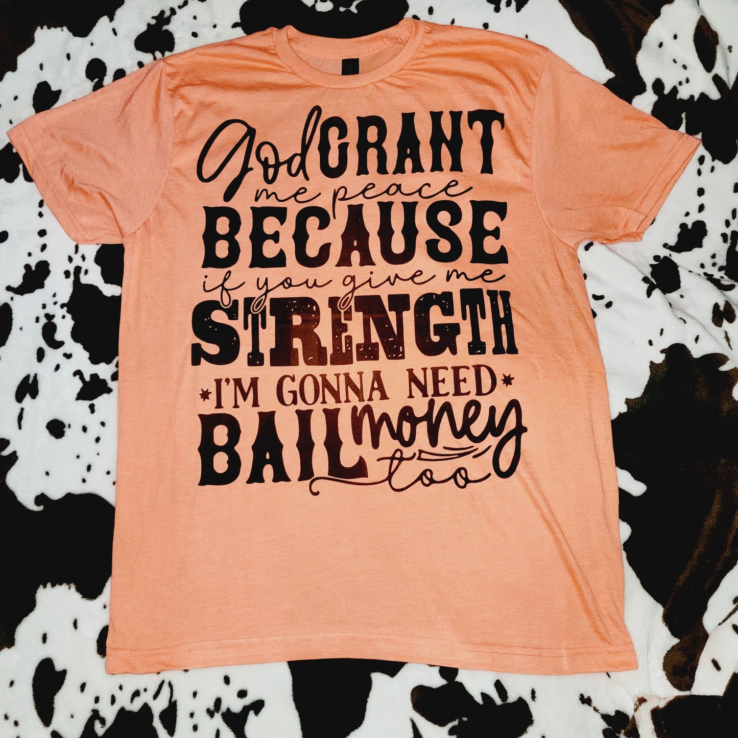 Bail Money Orange Graphic T-Shirt