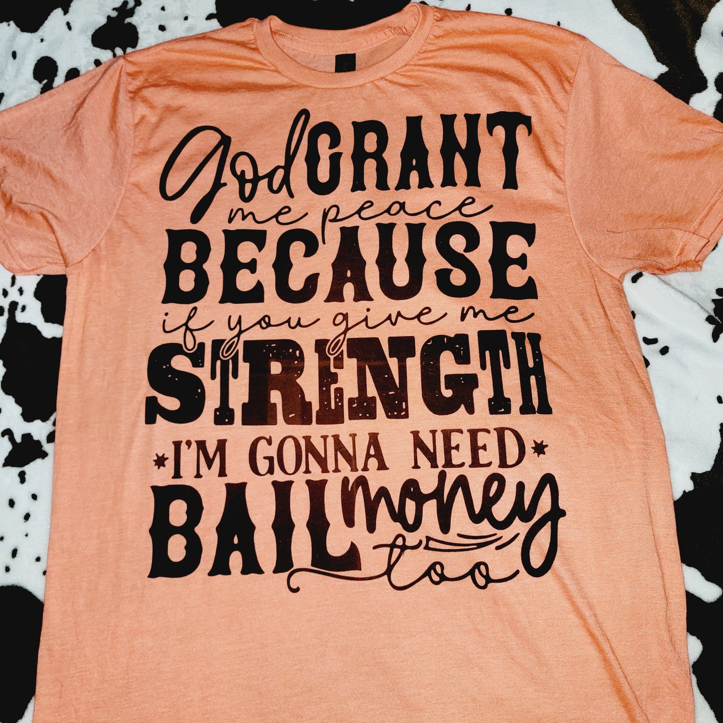 Bail Money Orange Graphic T-Shirt