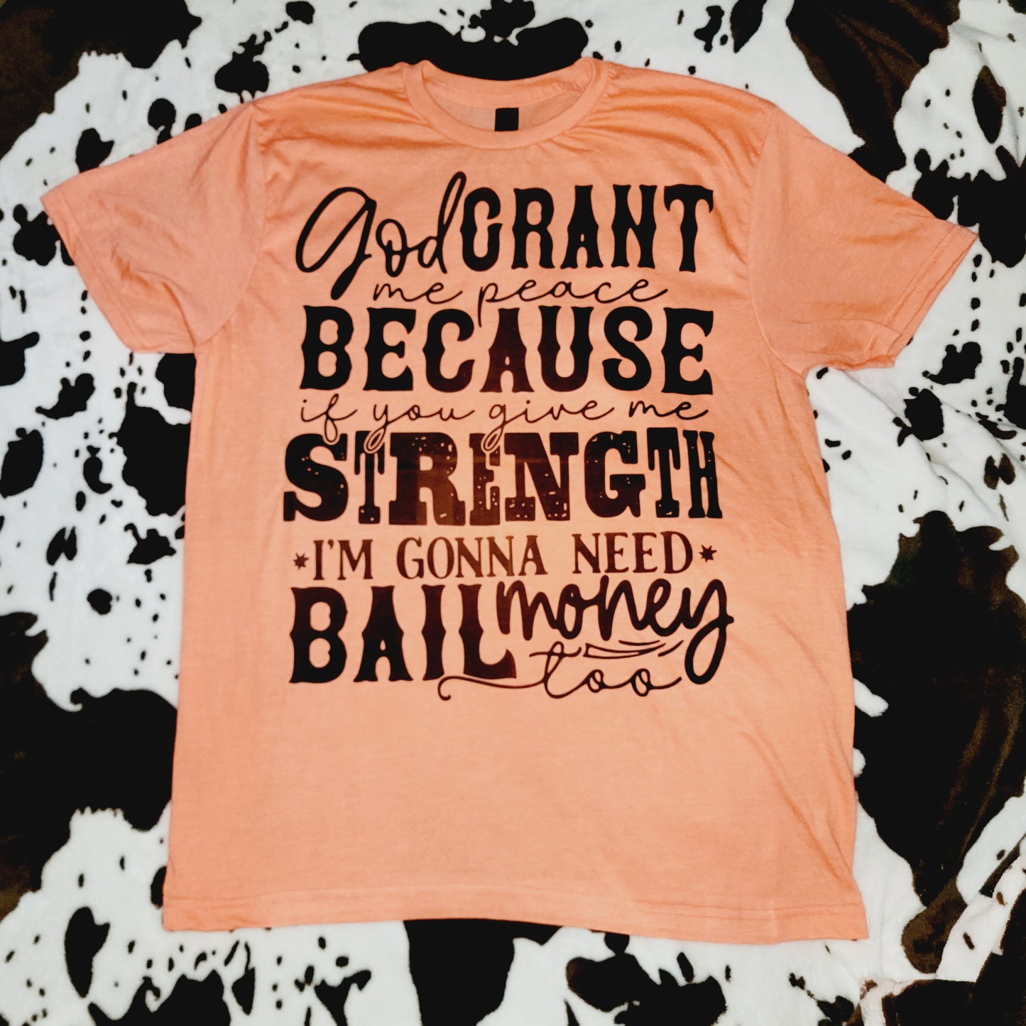 Bail Money Orange Graphic T-Shirt