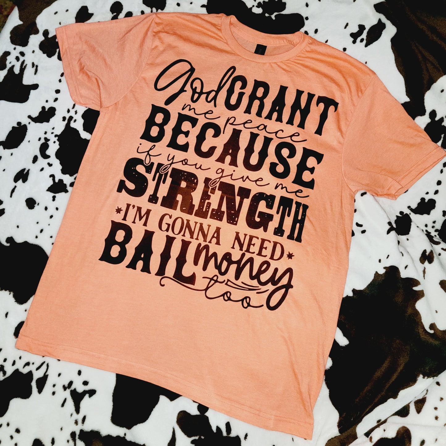 Bail Money Orange Graphic T-Shirt