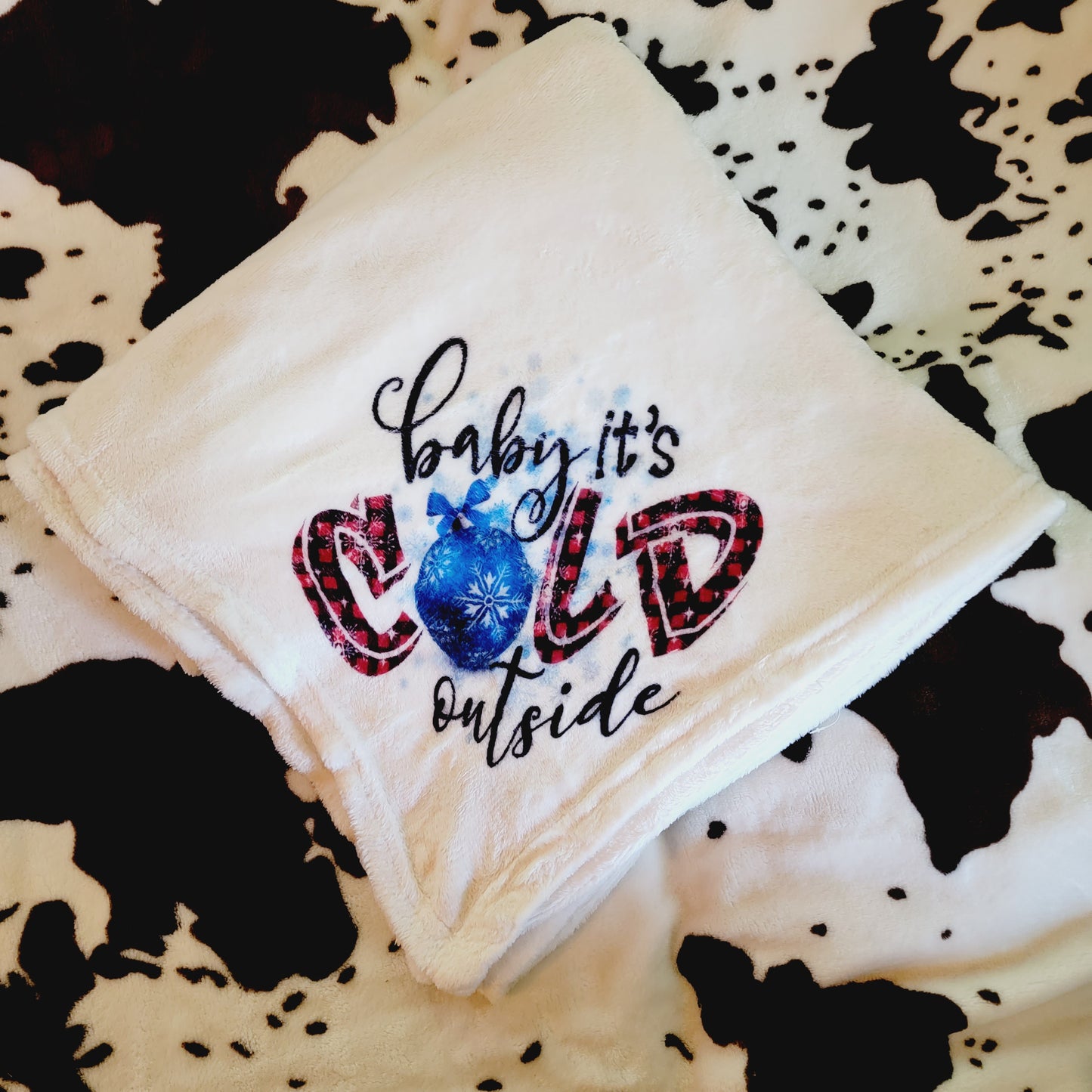 Baby It's Cold Outside Soft Plush Blanket