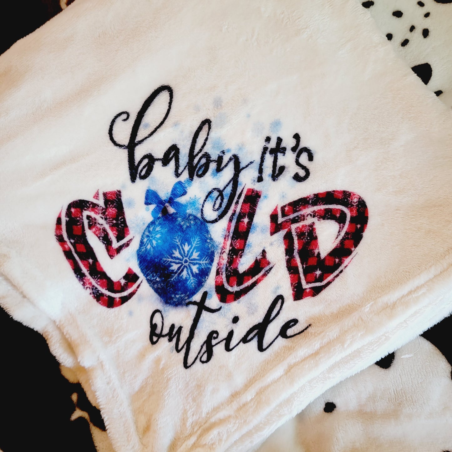 Baby It's Cold Outside Soft Plush Blanket