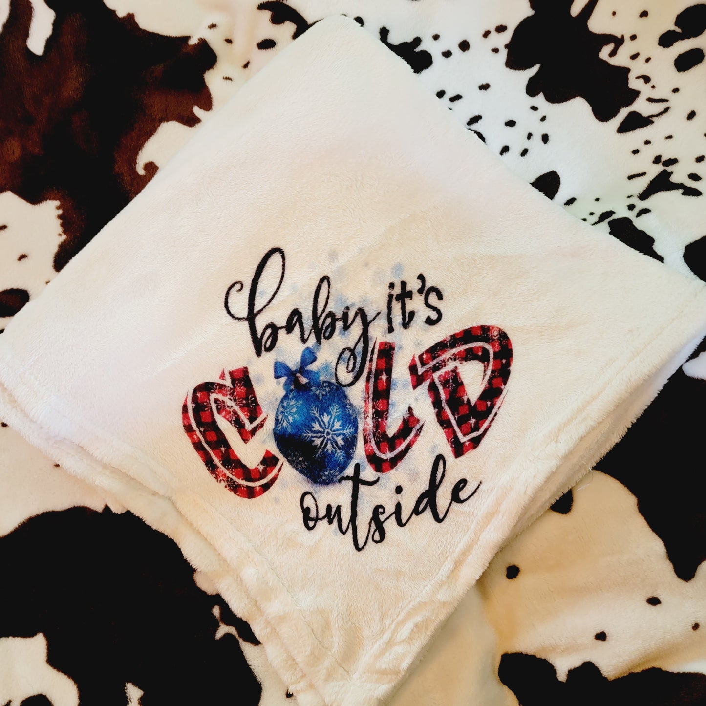 Baby It's Cold Outside Soft Plush Blanket