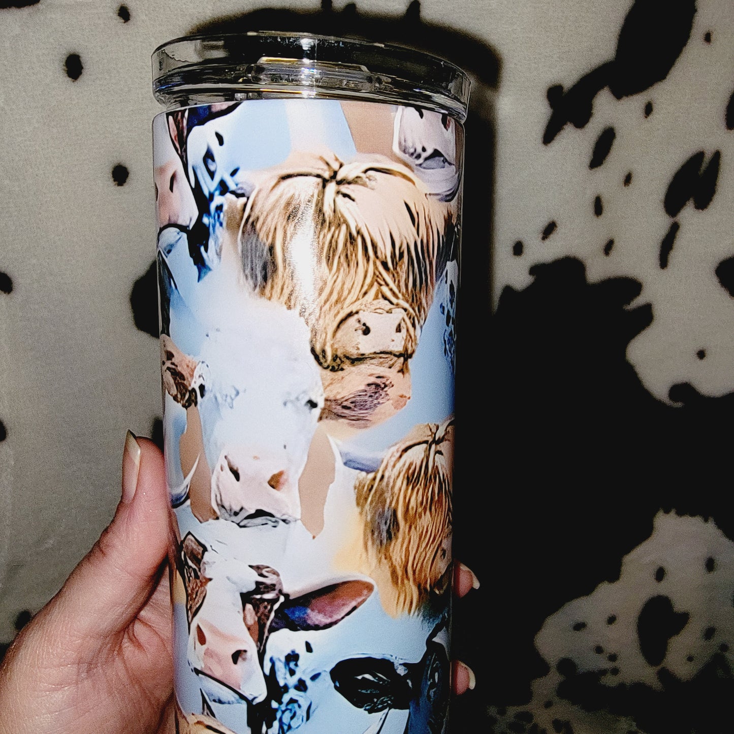 Cows Seamless Custom 20oz Skinny Tumbler