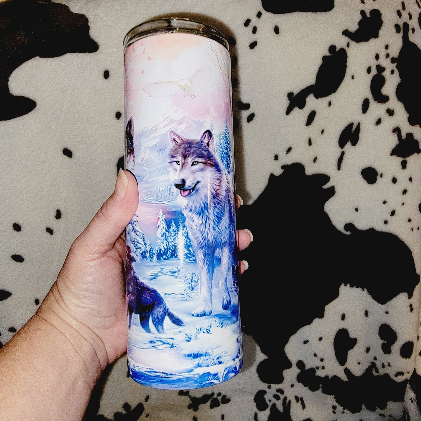Winter Wolf Pack 20oz Skinny Tumbler