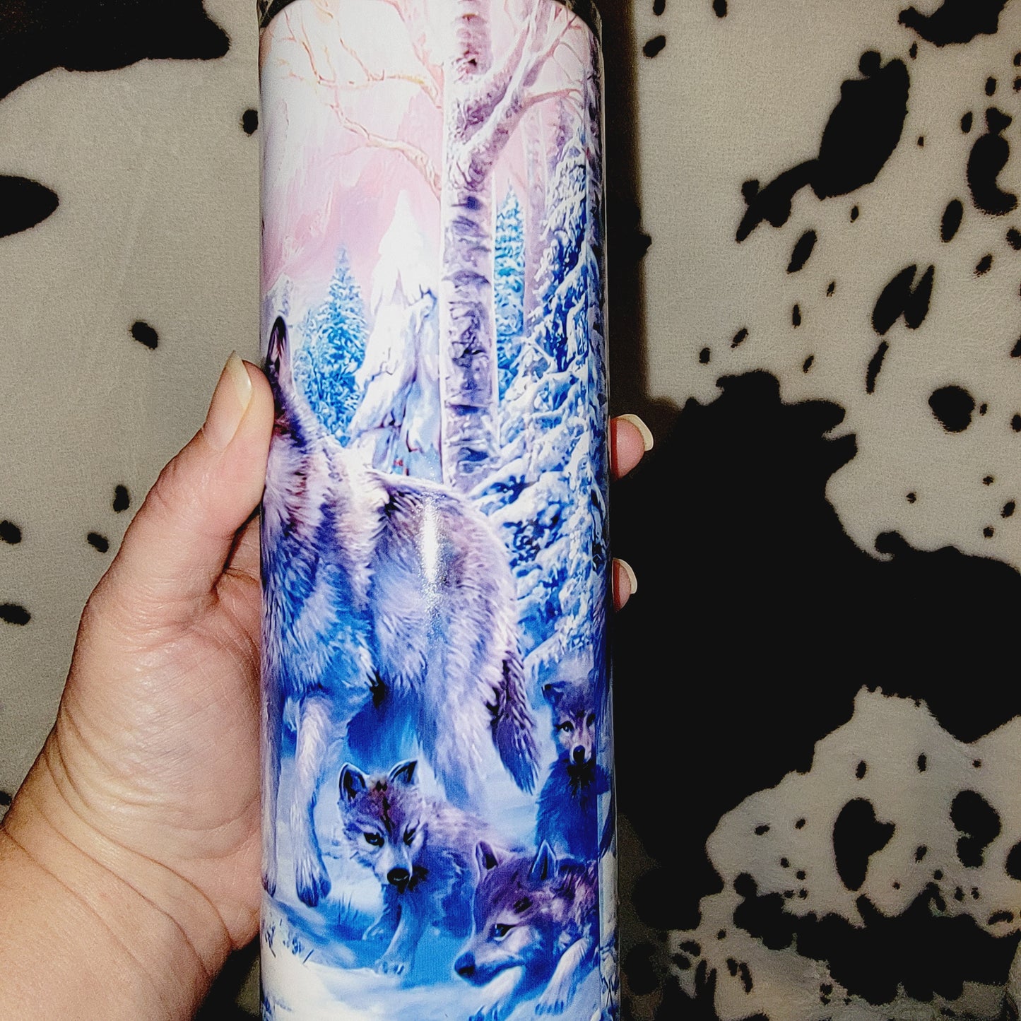 Winter Wolf Pack 20oz Skinny Tumbler
