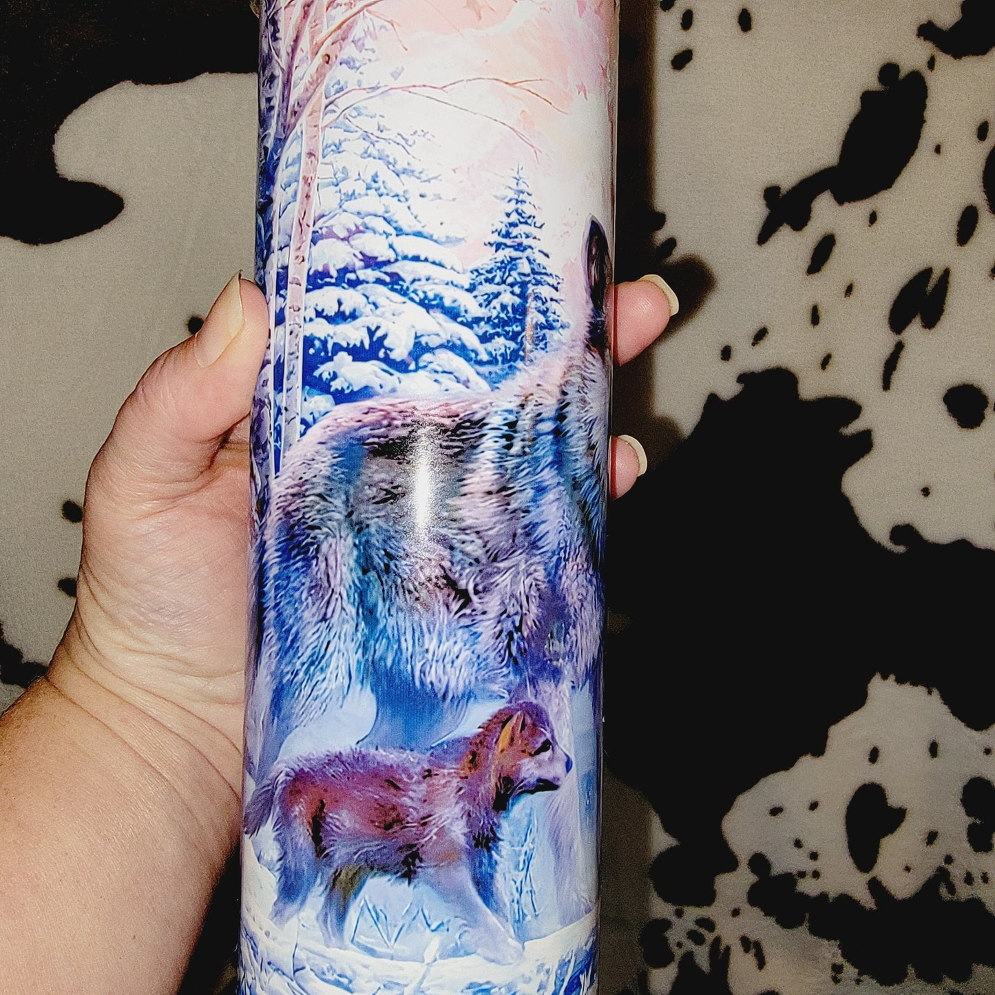 Winter Wolf Pack 20oz Skinny Tumbler