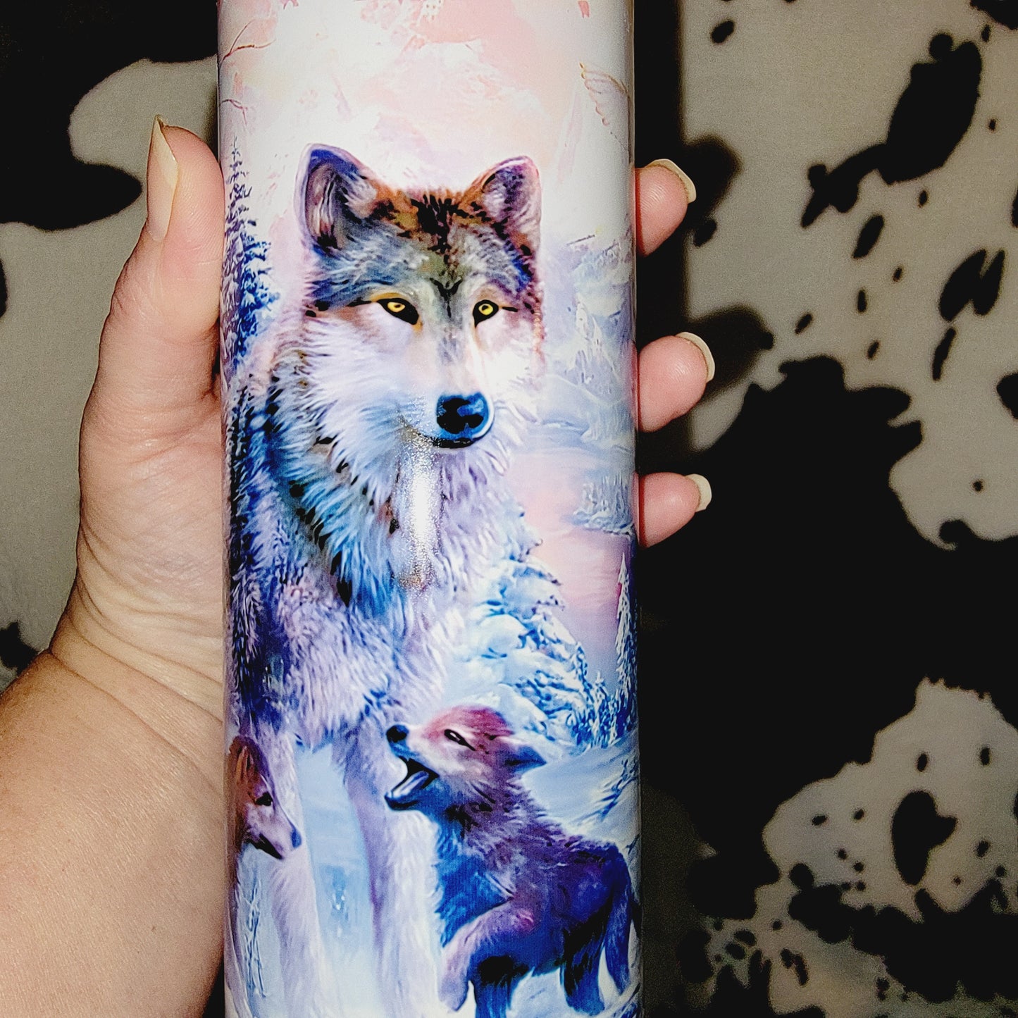 Winter Wolf Pack 20oz Skinny Tumbler