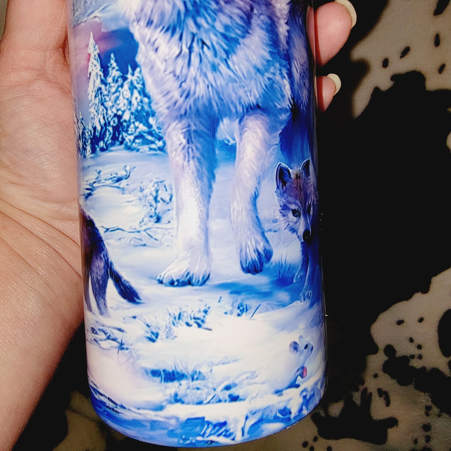 Winter Wolf Pack 20oz Skinny Tumbler