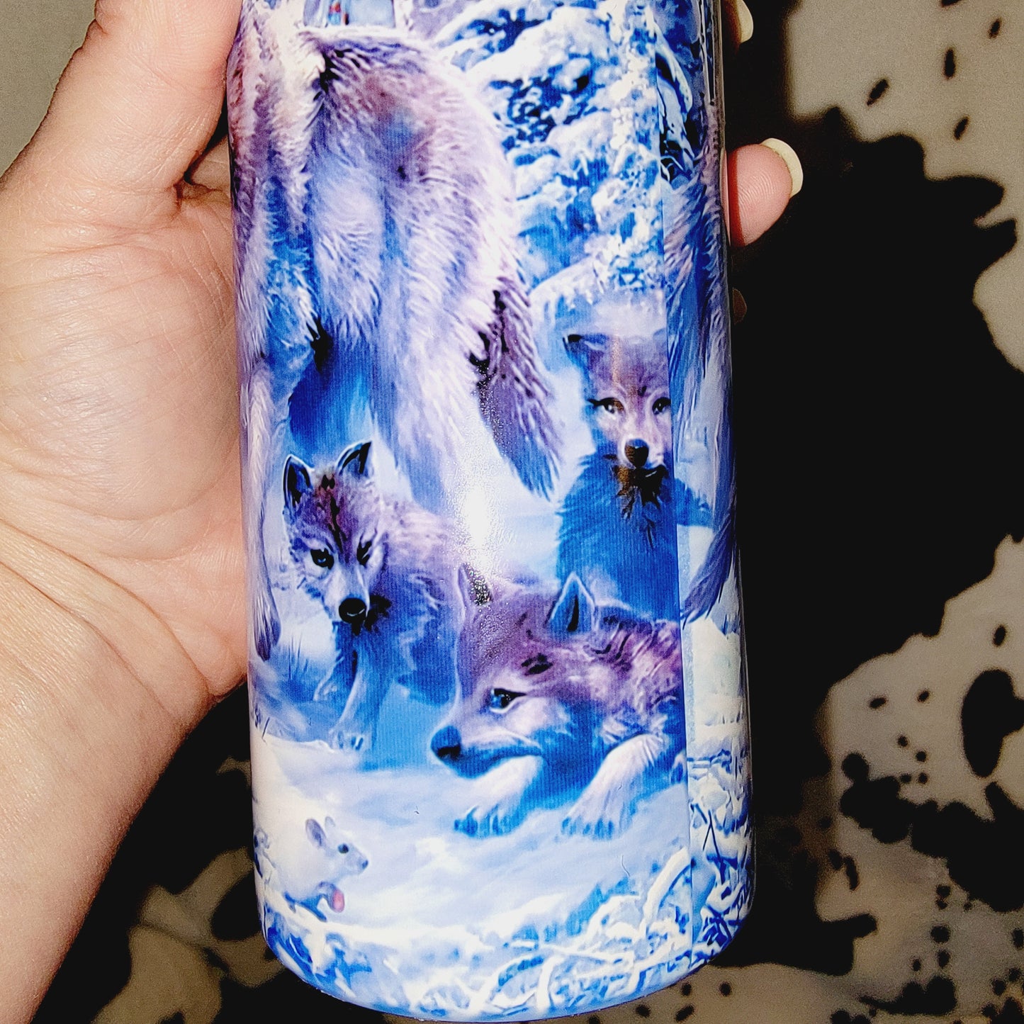 Winter Wolf Pack 20oz Skinny Tumbler