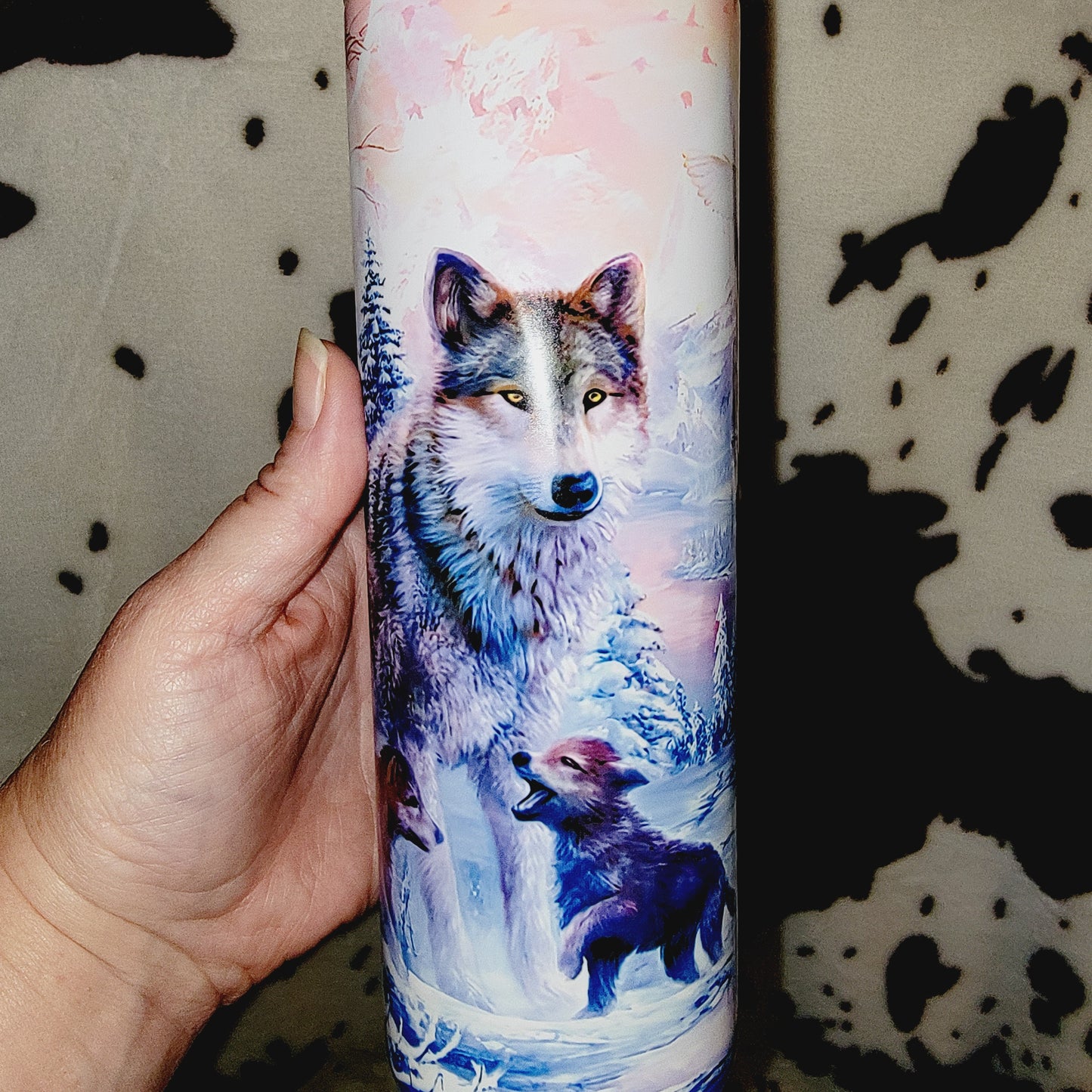 Winter Wolf Pack 20oz Skinny Tumbler