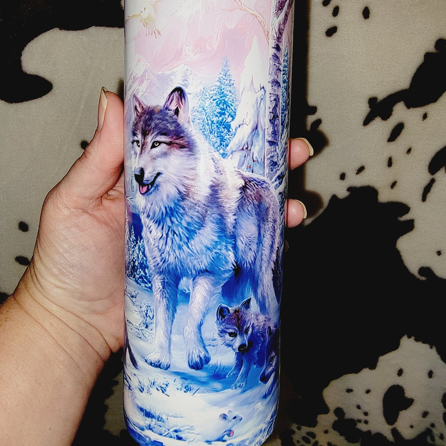 Winter Wolf Pack 20oz Skinny Tumbler