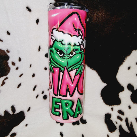 Grinch Era 3D Christmas 20oz Skinny Tumbler