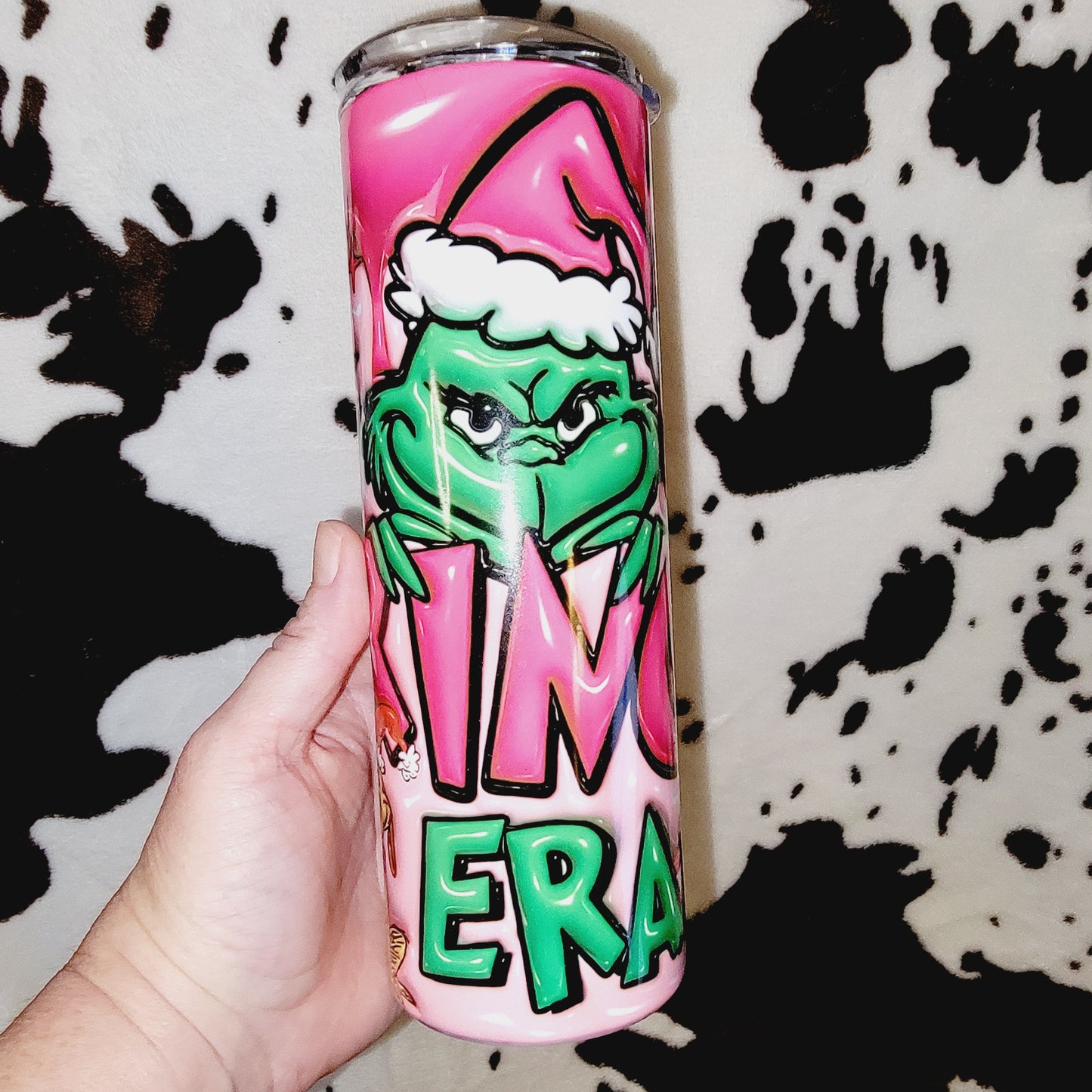 Grinch Era 3D Christmas 20oz Skinny Tumbler