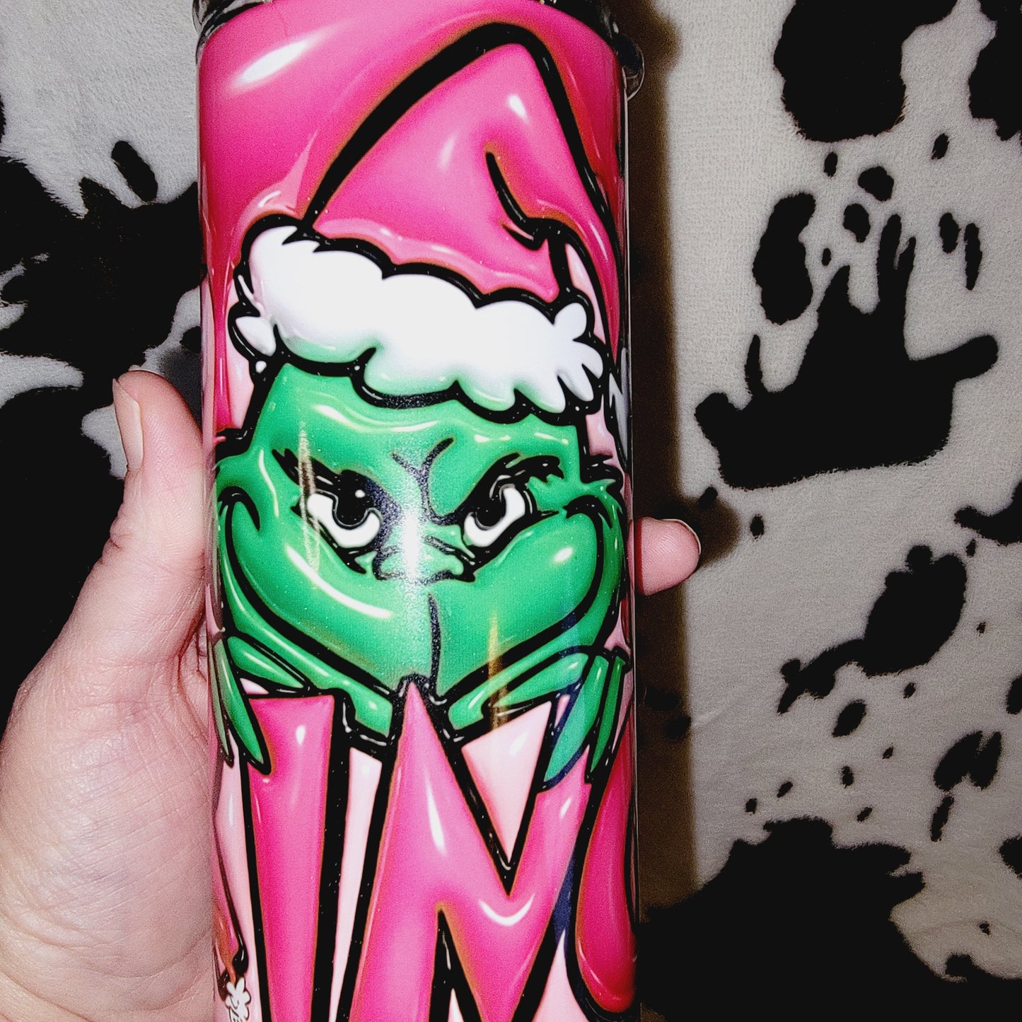 Grinch Era 3D Christmas 20oz Skinny Tumbler