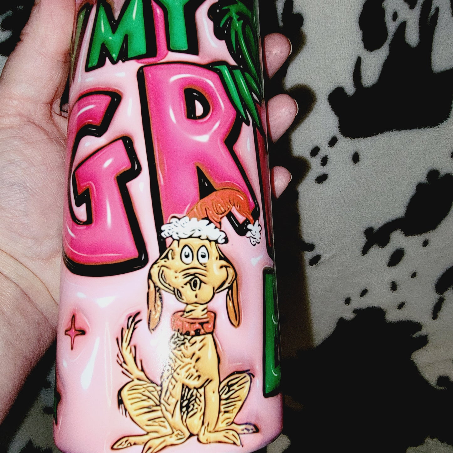 Grinch Era 3D Christmas 20oz Skinny Tumbler