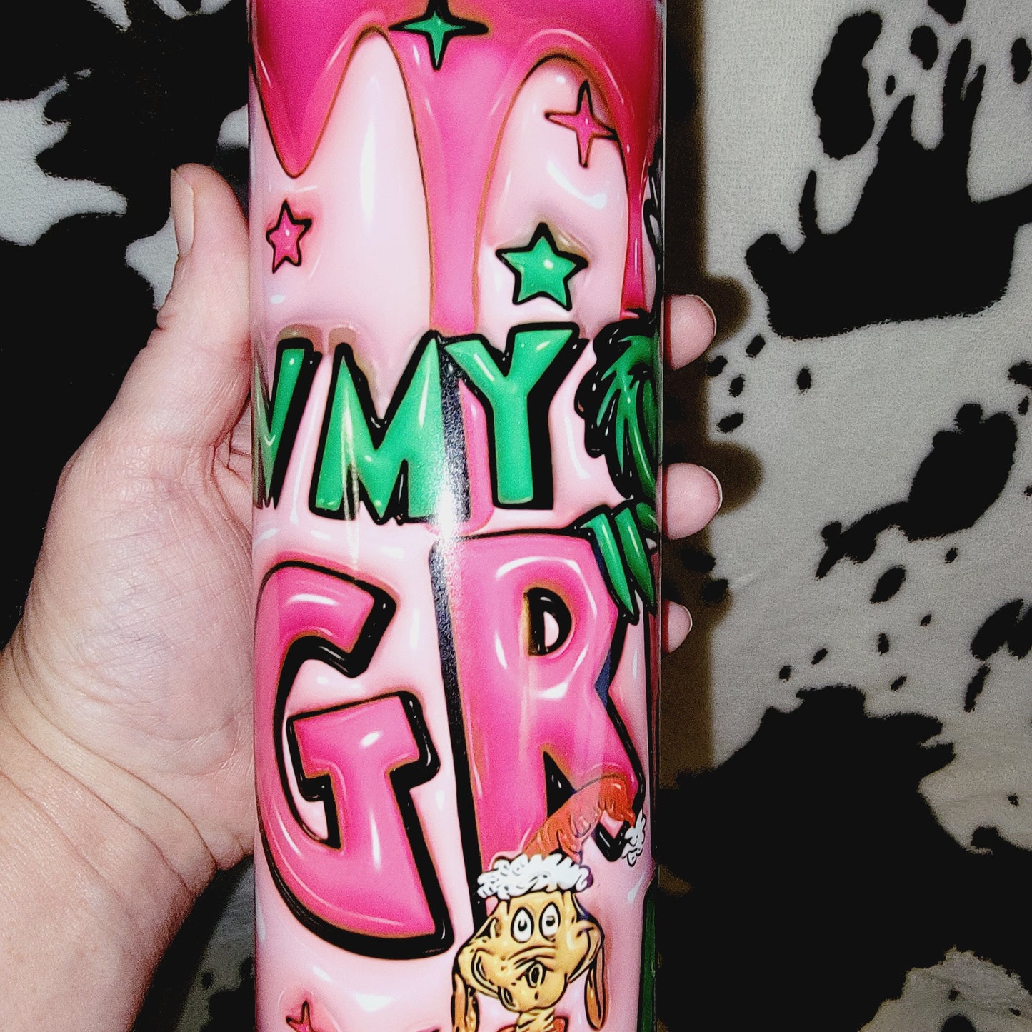 Grinch Era 3D Christmas 20oz Skinny Tumbler