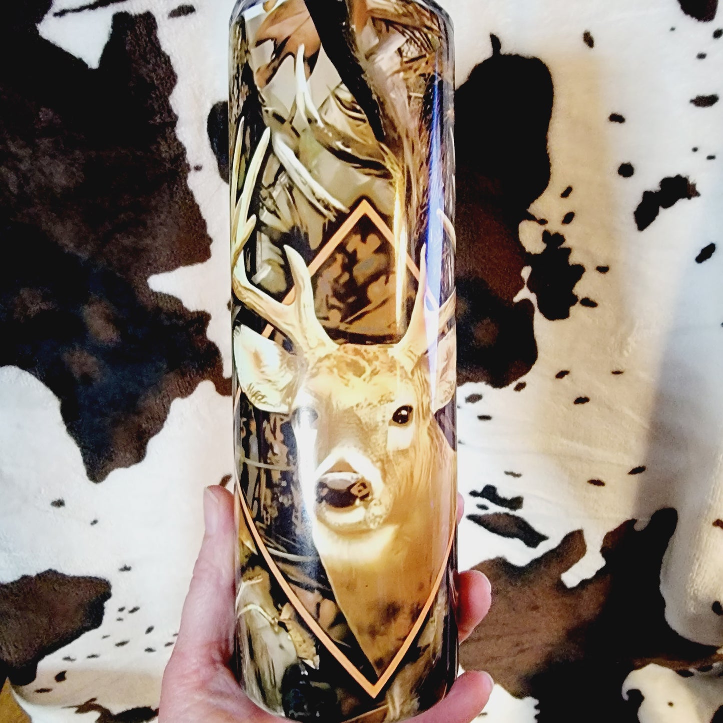 Camouflage Deer 20oz Skinny Tumbler