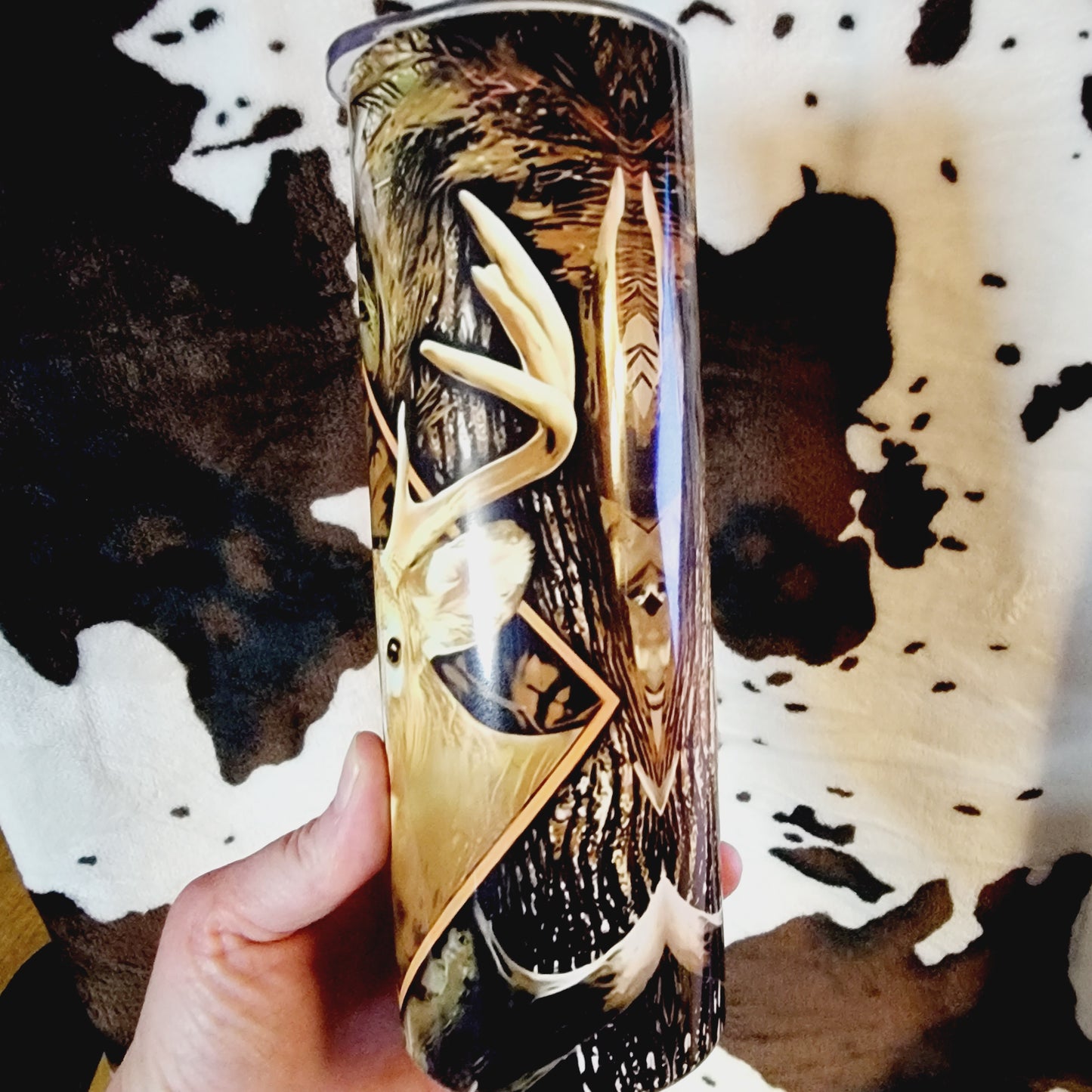 Camouflage Deer 20oz Skinny Tumbler