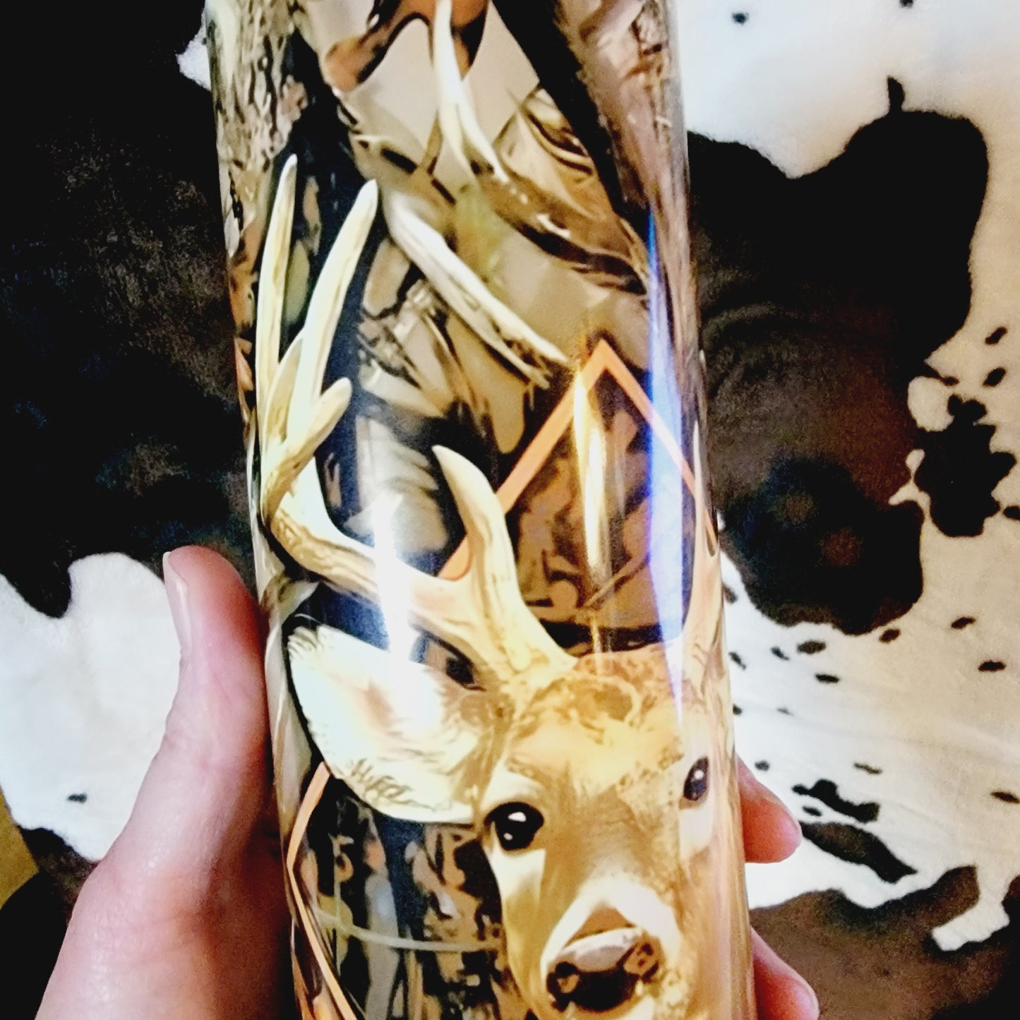 Camouflage Deer 20oz Skinny Tumbler