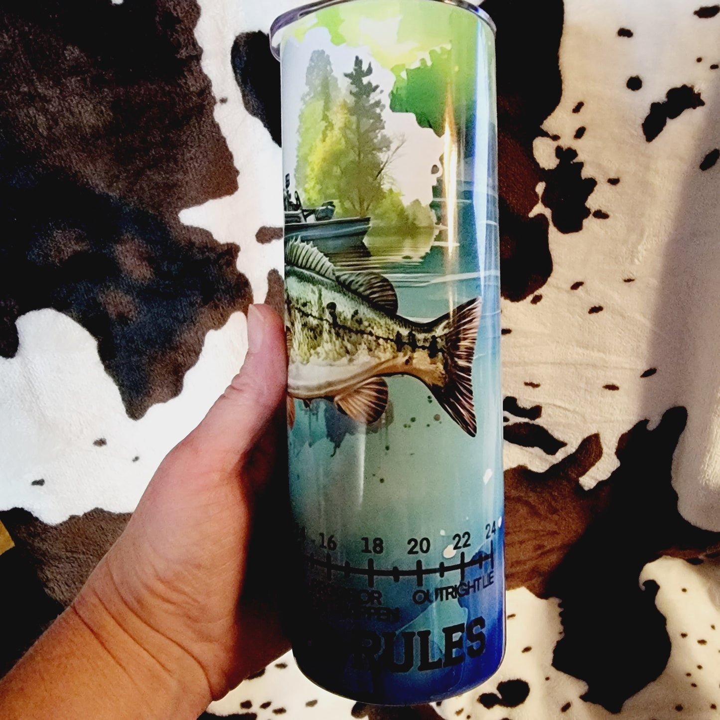 Fishermens Rules 20oz Skinny Tumbler