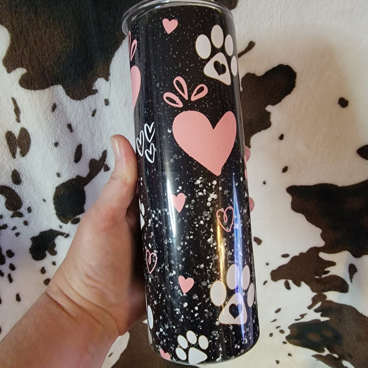 Life Is Better With Dogs Black 20oz Skinny Tumbler
