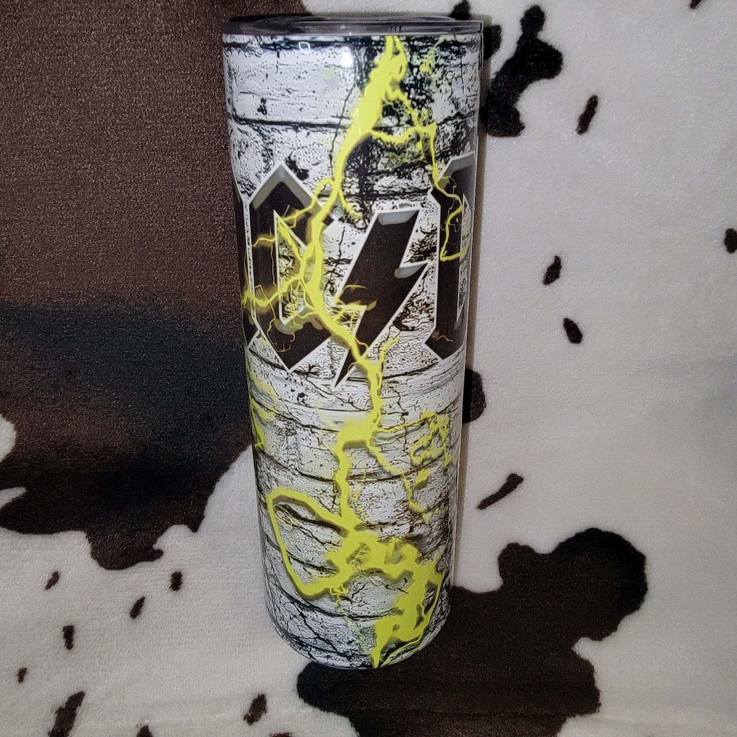 AC/DC Rock Lightning 20oz Skinny Tumbler