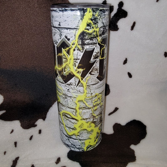 AC/DC Rock Lightning 20oz Skinny Tumbler